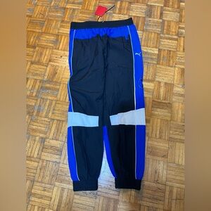 Puma Ferrari race BNWT street pants Black and Blue Sz XL
